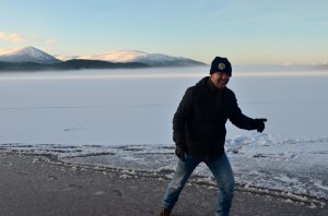 Loch Morlich strike a pose    
